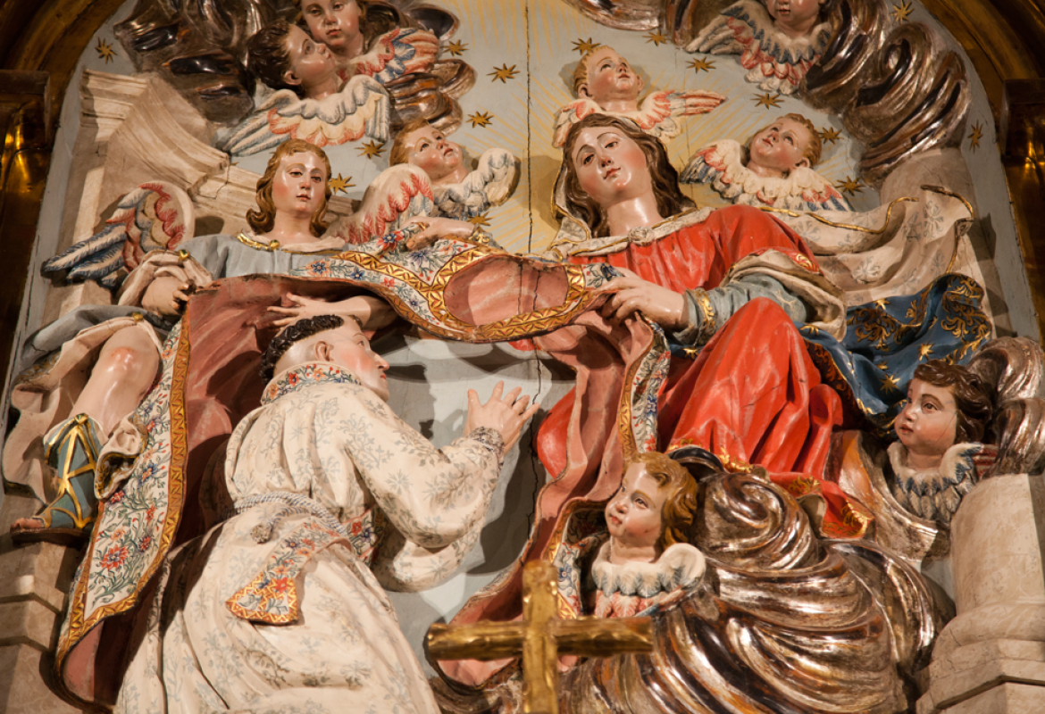 Detalle Imposición de la casulla a San Ildefonso