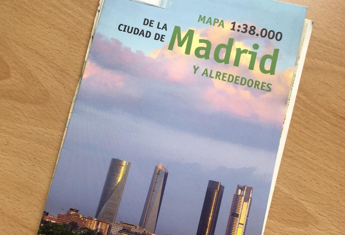 Mapa 1:38000 de la ciudad de Madrid y alrededores