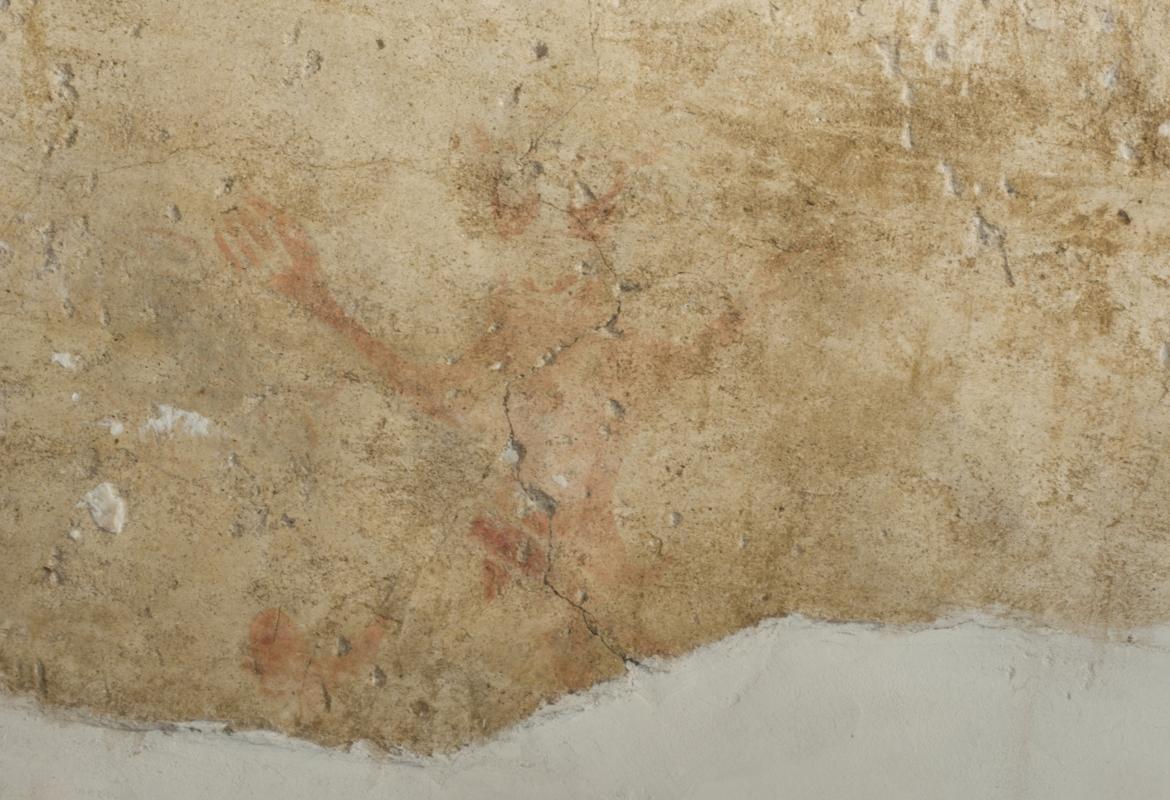 Pintura mural de la  iglesia parroquial de Santo Domingo de Silos en Prádena del Rincón  La iglesia parroquial de Santo Domingo