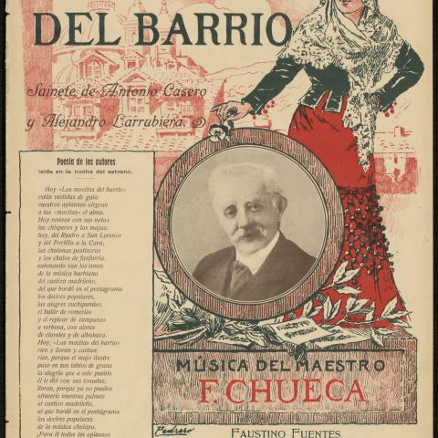 Las mocitas del barrio: sainete lírico de Federico Chueca (Partitura) - Biblioteca Regional de Madrid_