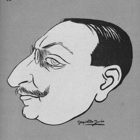 Retrato de José Francés, en "Madrid Cómico"_