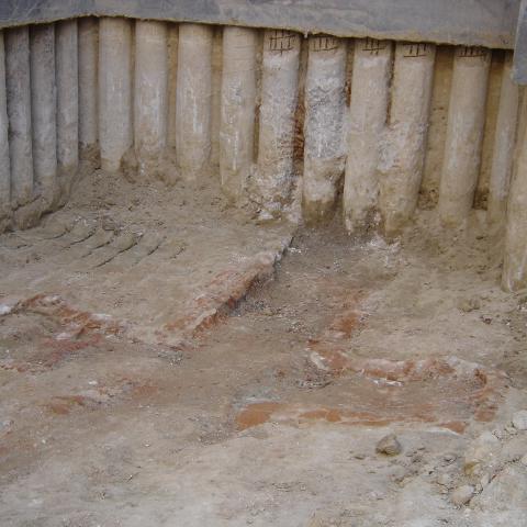 Imagen de la excavación en la calle Santiago 5