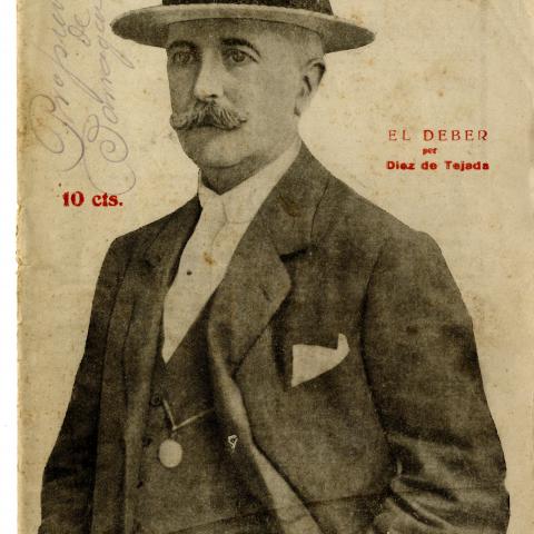 Cubierta de "El deber", de Díez de Tejada_