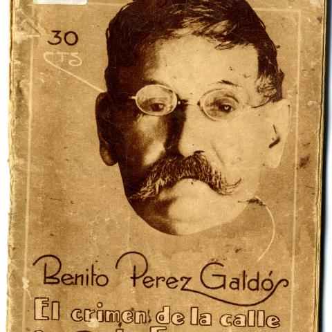 Cubierta de "El crimen de la calle Fuencarral", de Benito Pérez Galdós_