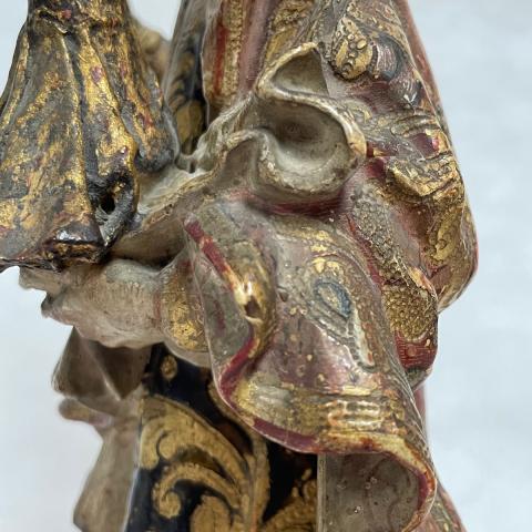 San José con el Niño Jesús de perfil, antes de la restauración