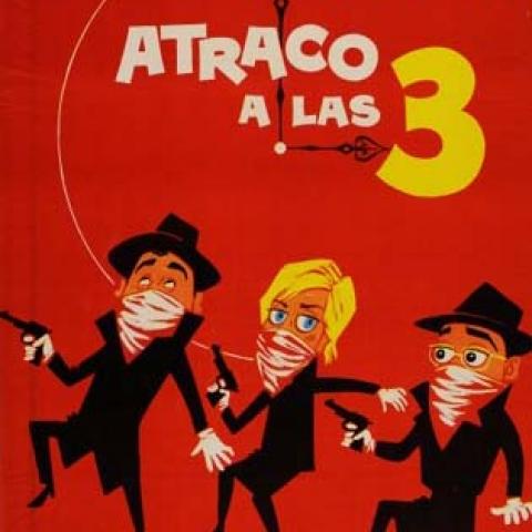 Cartel película Atraco a las 3_