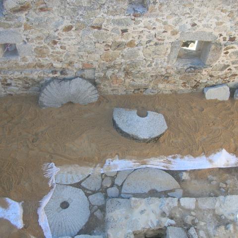 Imagen del proceso sellado de la sala principal del molino