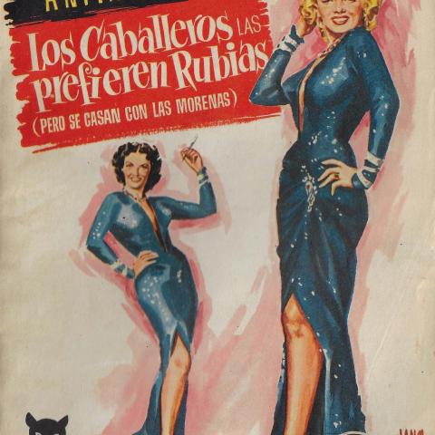Cubierta libro Los caballeros las prefieren rubias_