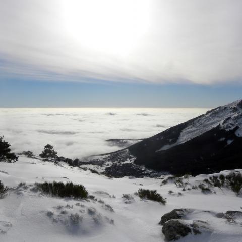 Parque Regional de la cuenca alta del Manzanares. Mar de nubes