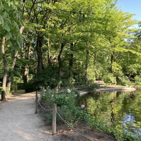 Quinta de los Molinos imagen de un jardín con un lago