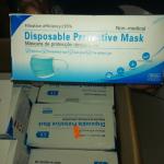 Mascarilla higiénica "disposable protective mask"