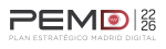 Logo del Plan Estratégico de Madrid Digital 2022-26